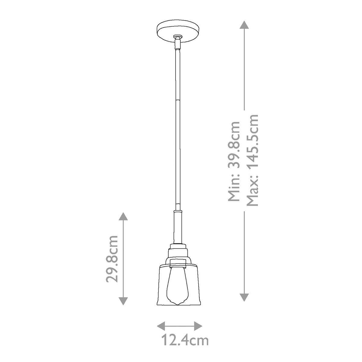 Kichler Aivian Single Pendant - Weathered Brass