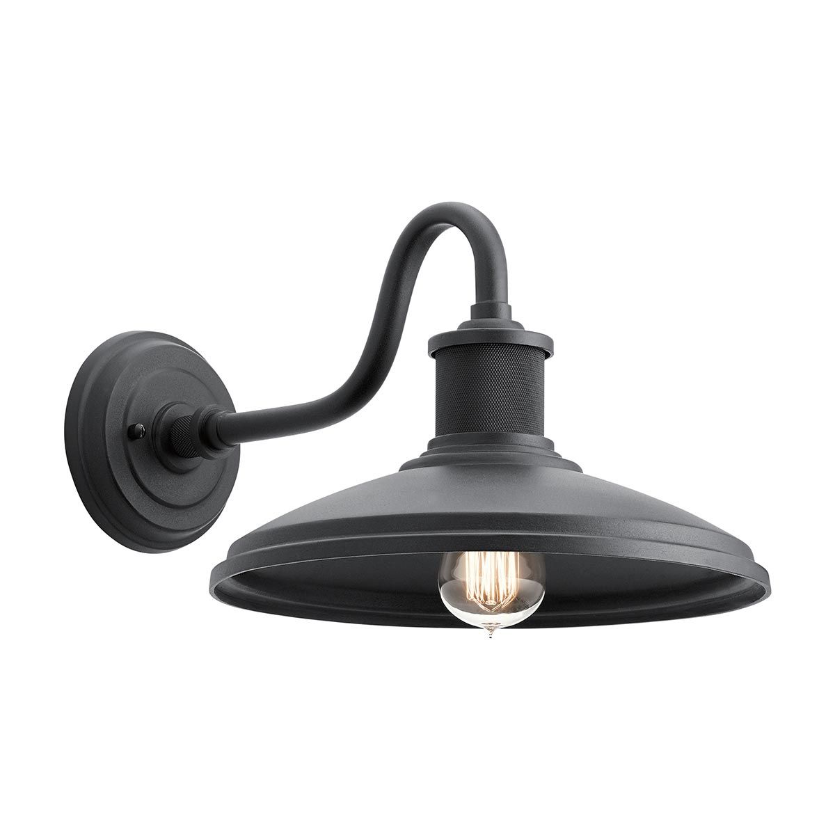 Kichler Allenbury Single Medium Wall Lantern - Textured Black