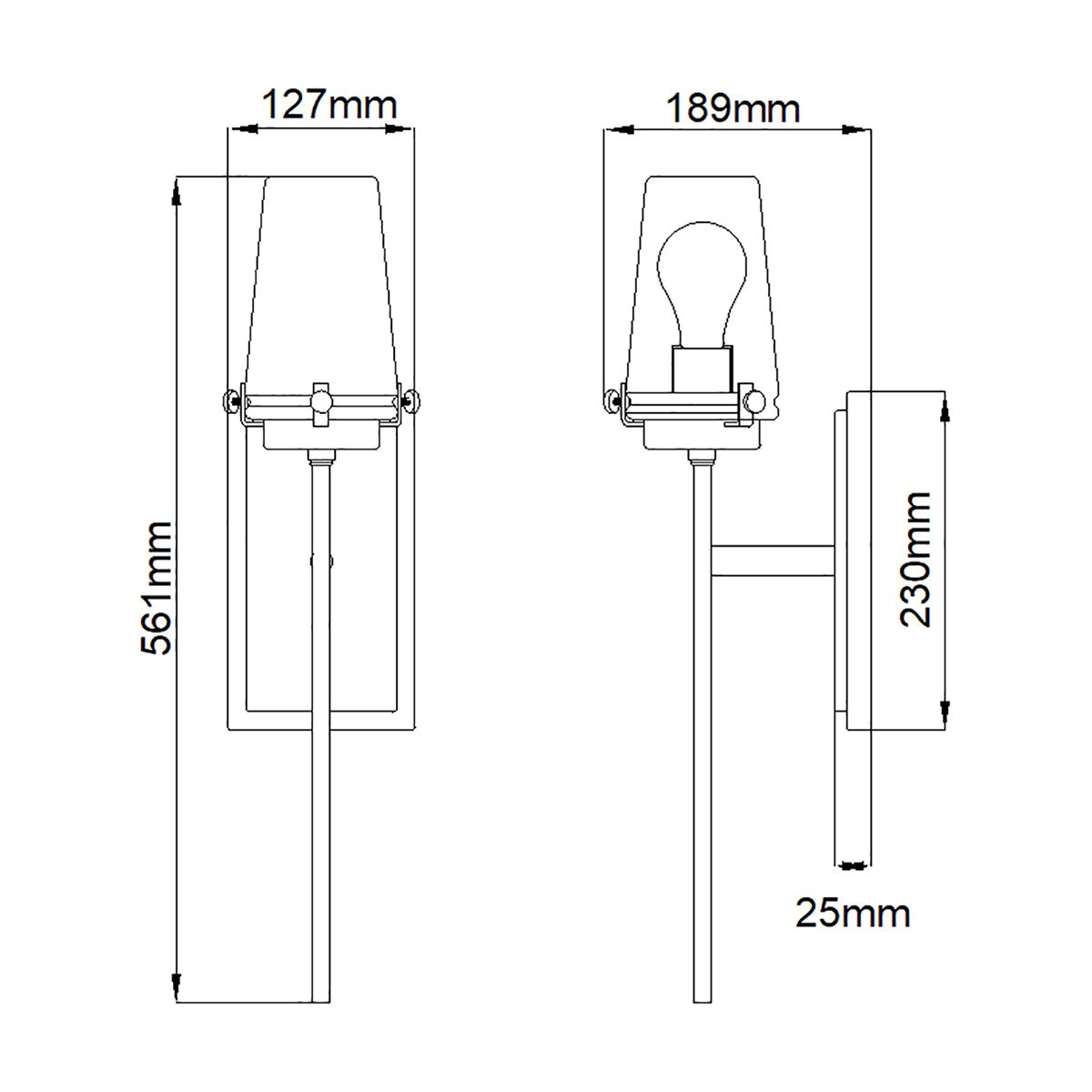Kichler Alton Single Wall Light - Chrome