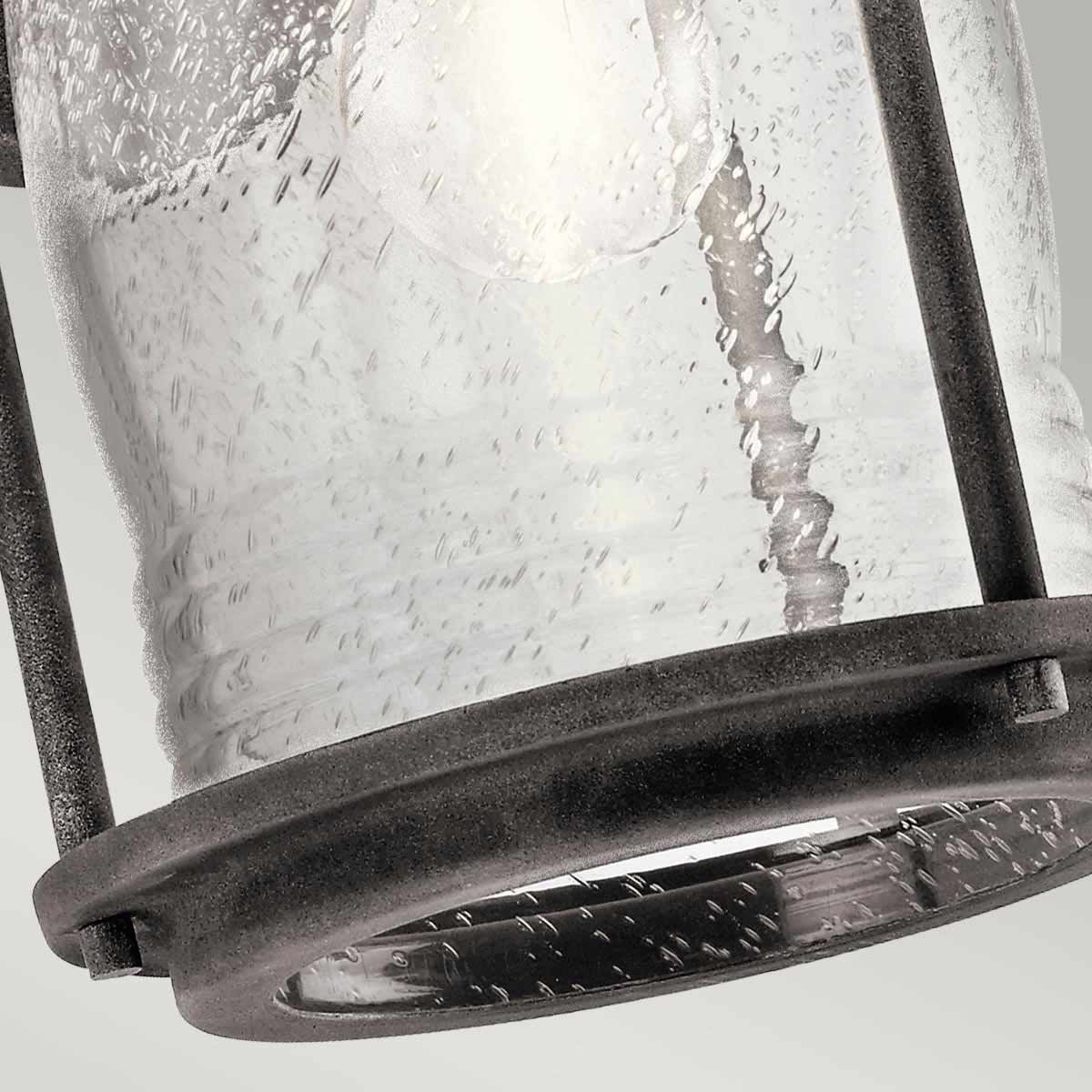 Kichler Ashland Bay Single Medium Wall Lantern - Weathered Zinc