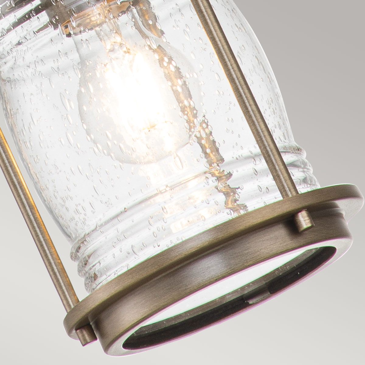 Kichler Ashland Bay Single Small Chain Lantern - Burnished Bronze