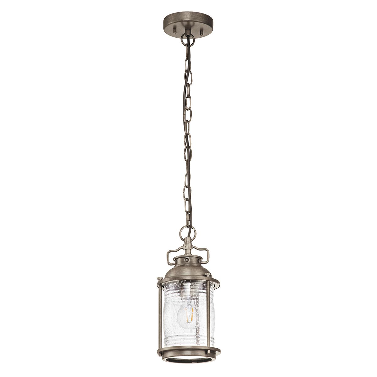 Kichler Ashland Bay Single Small Chain Lantern - Burnished Bronze