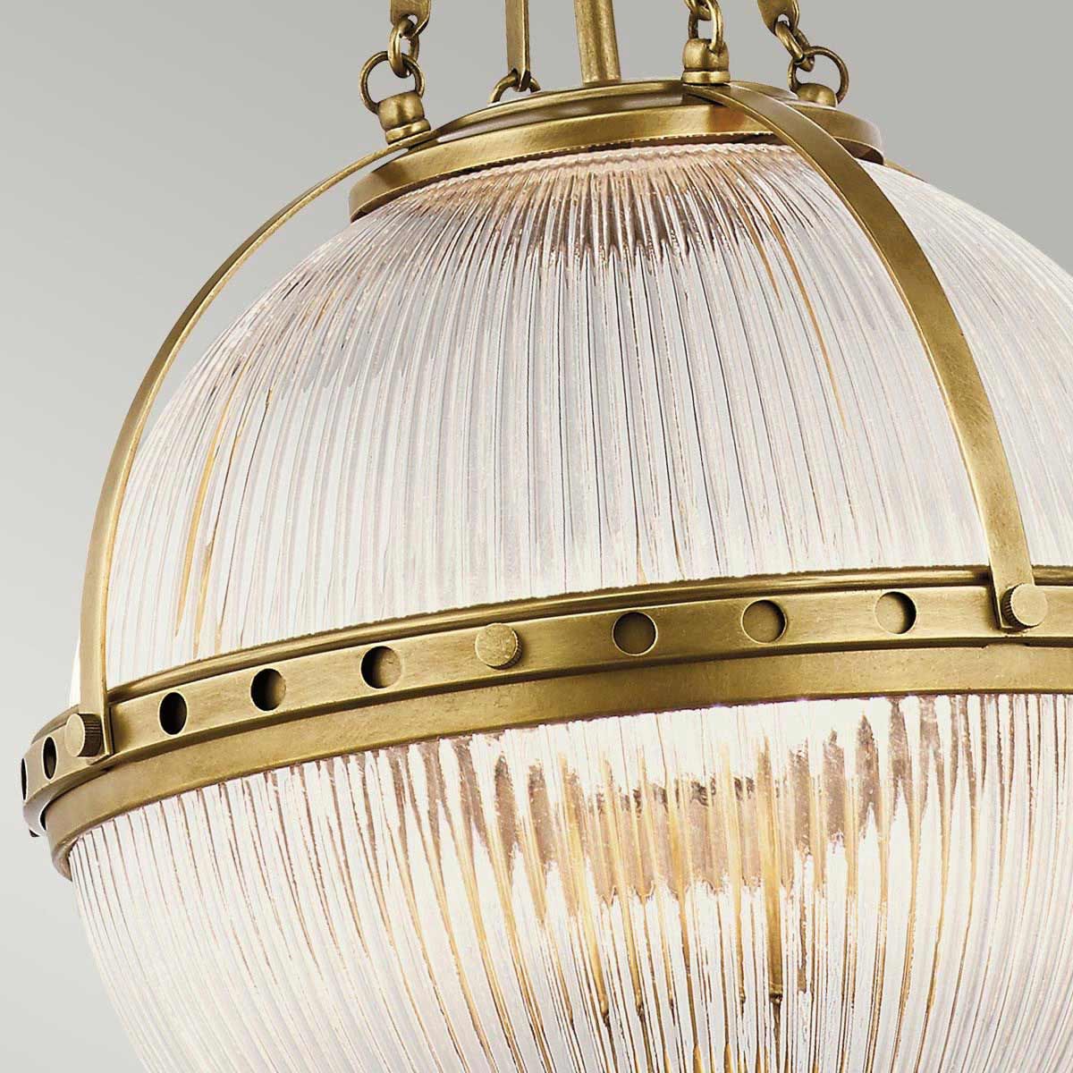 Kichler Aster 3 Light Pendant - Natural Brass