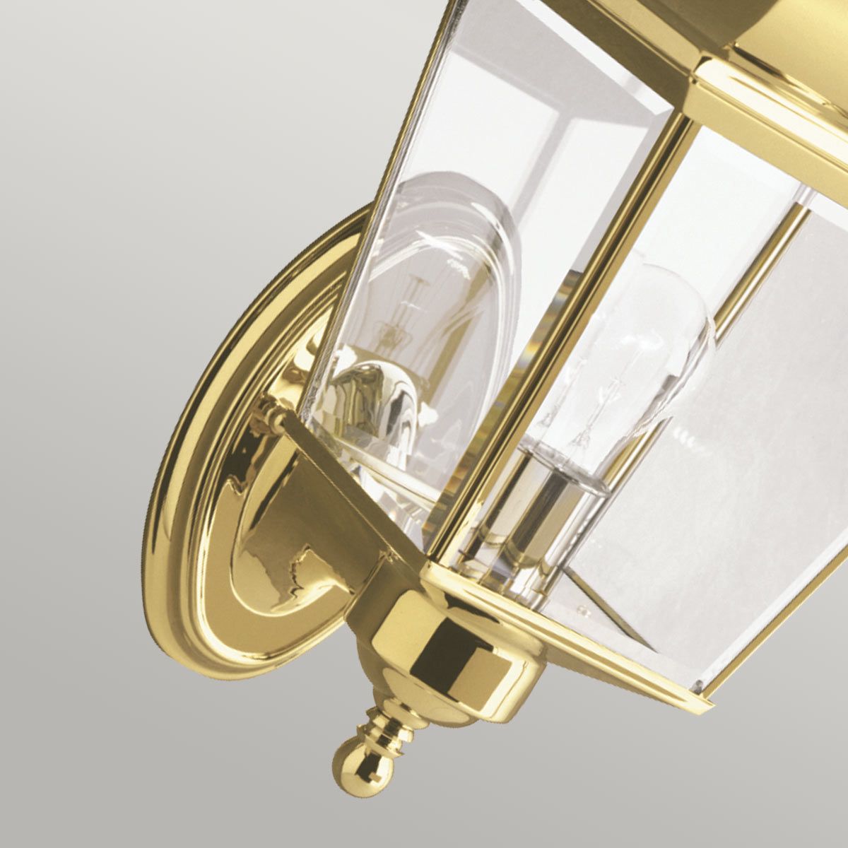 Kichler Bay Shore Single Medium Outdoor Wall Light - Polished Brass
