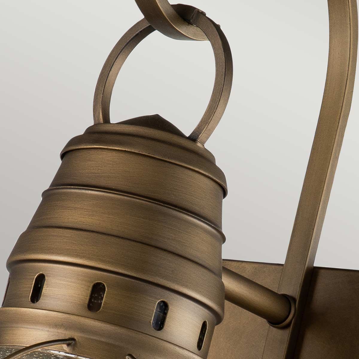 Kichler Bridgepoint Single Large Wall Lantern - Natural Brass