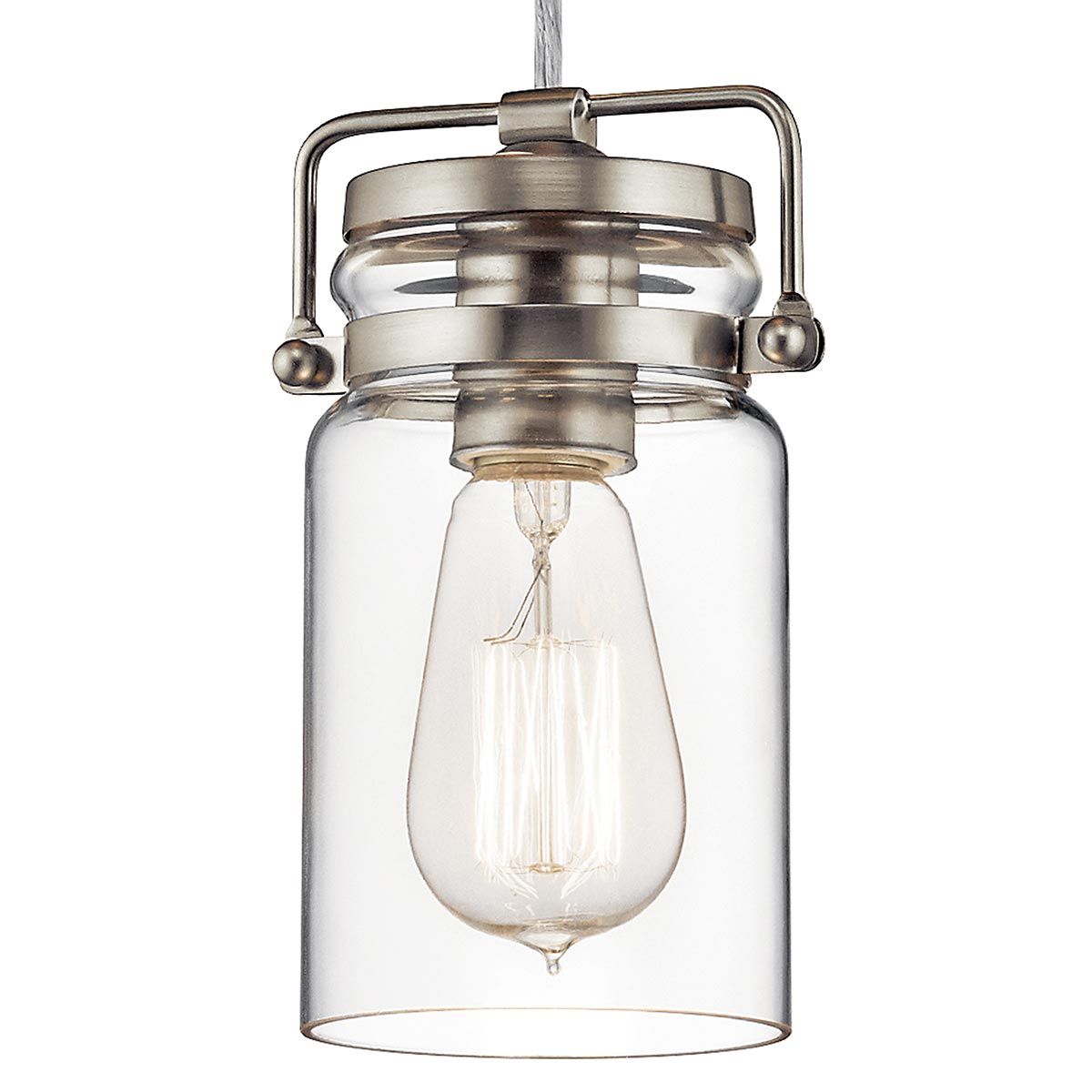 Kichler Brinley Single Mini Pendant - Brushed Nickel