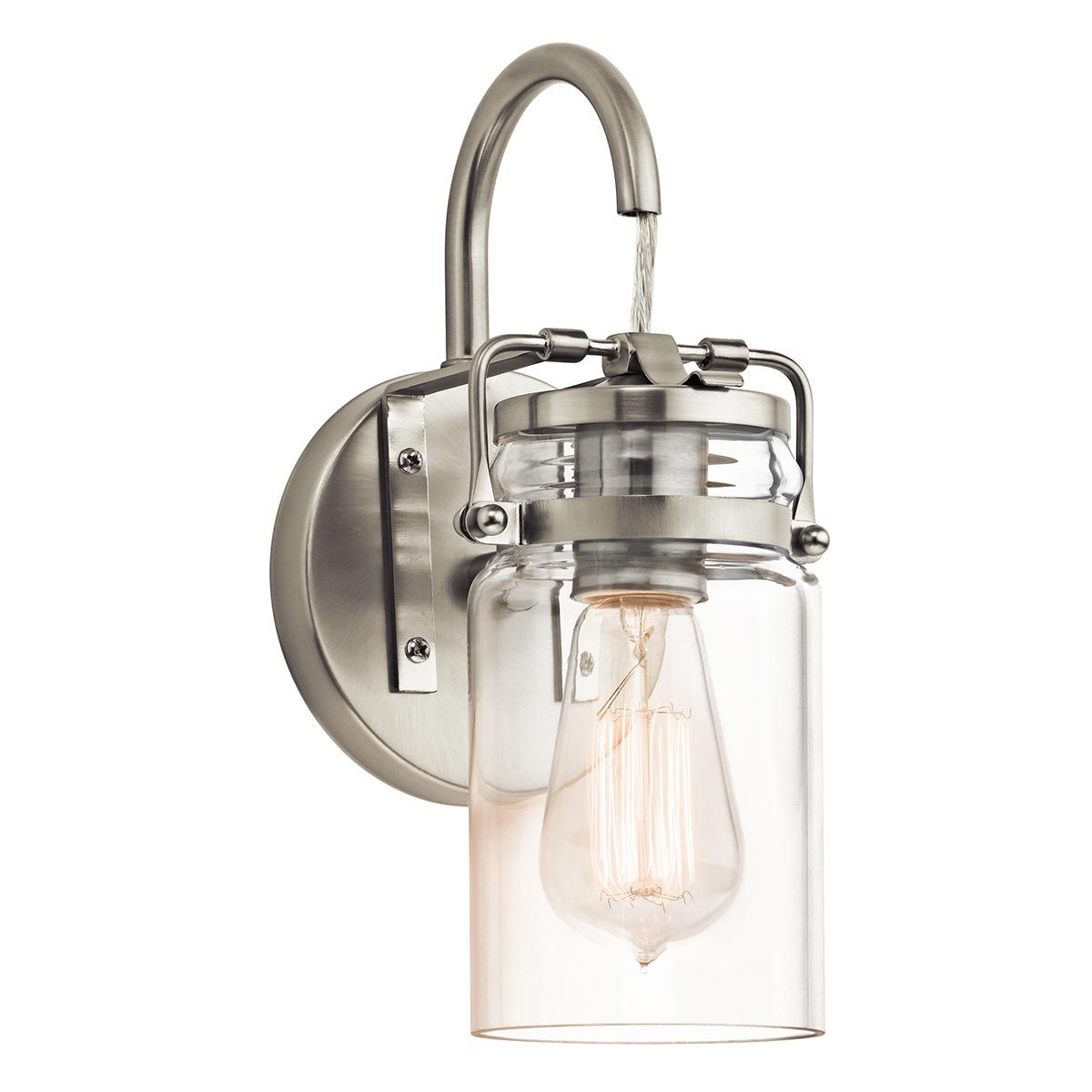 Kichler Brinley Single Wall Light - Brushed Nickel
