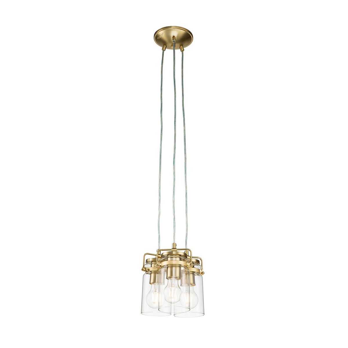 Kichler Brinley 3 Light Pendant - Brushed Brass