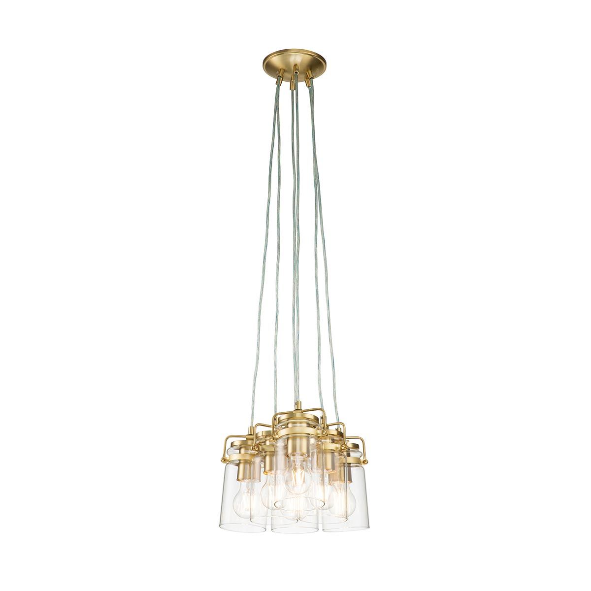 Kichler Brinley 6 Light Pendant - Brushed Brass