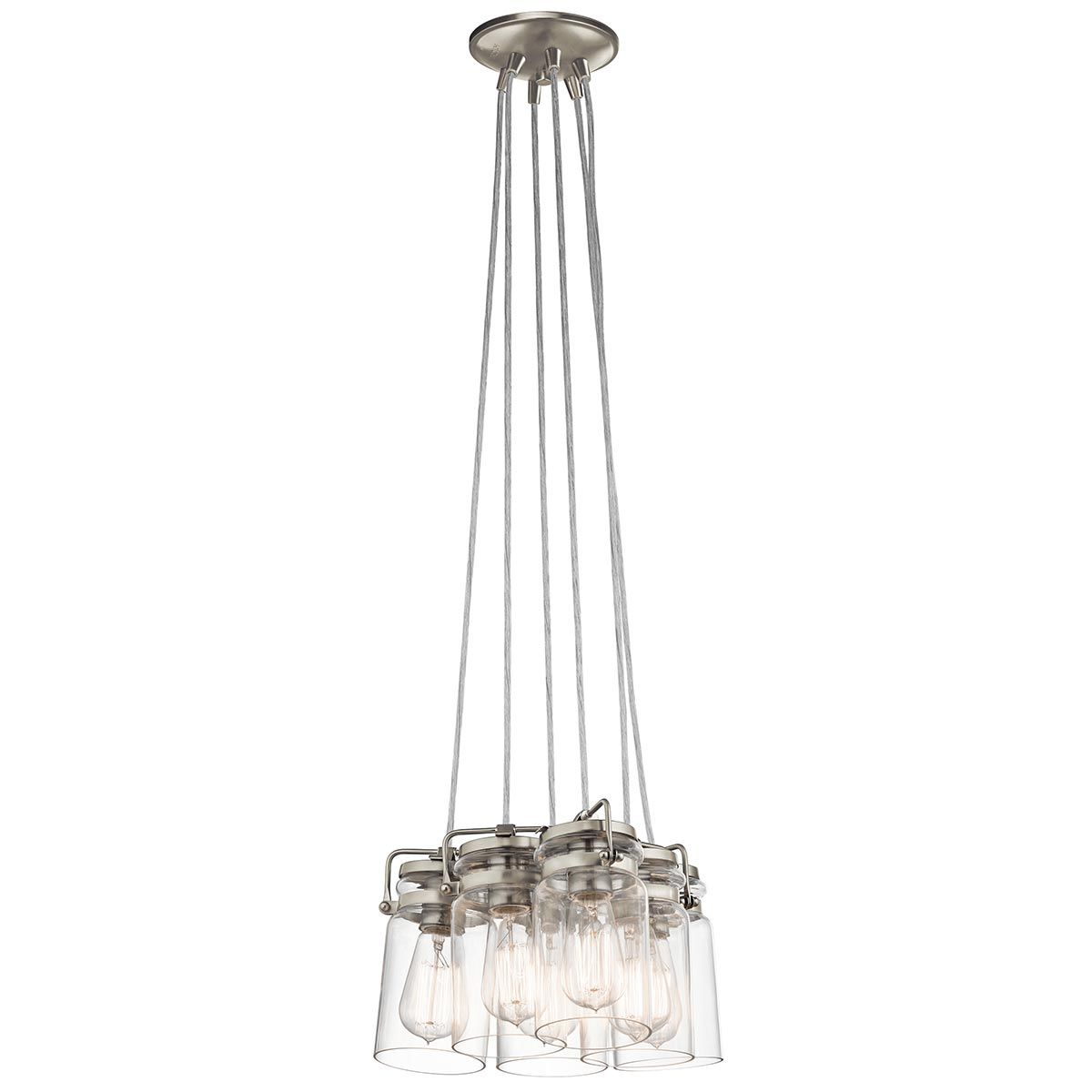 Kichler Brinley 6 Light Pendant - Brushed Nickel