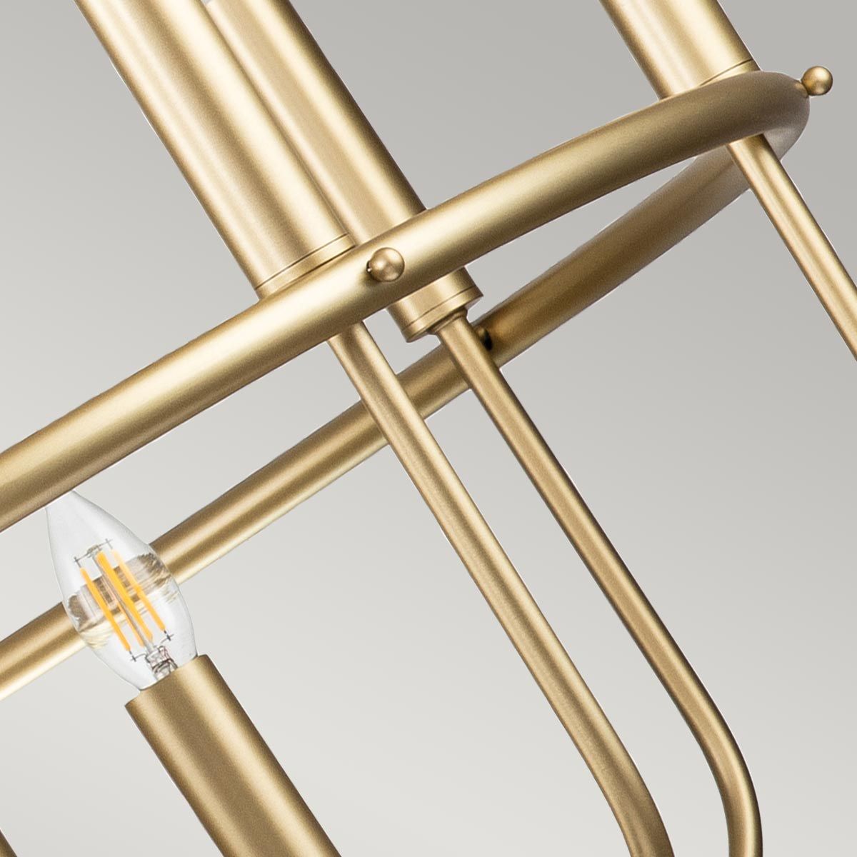 Kichler Capitol Hill 12 Light Chandelier - Painted Natural Brass