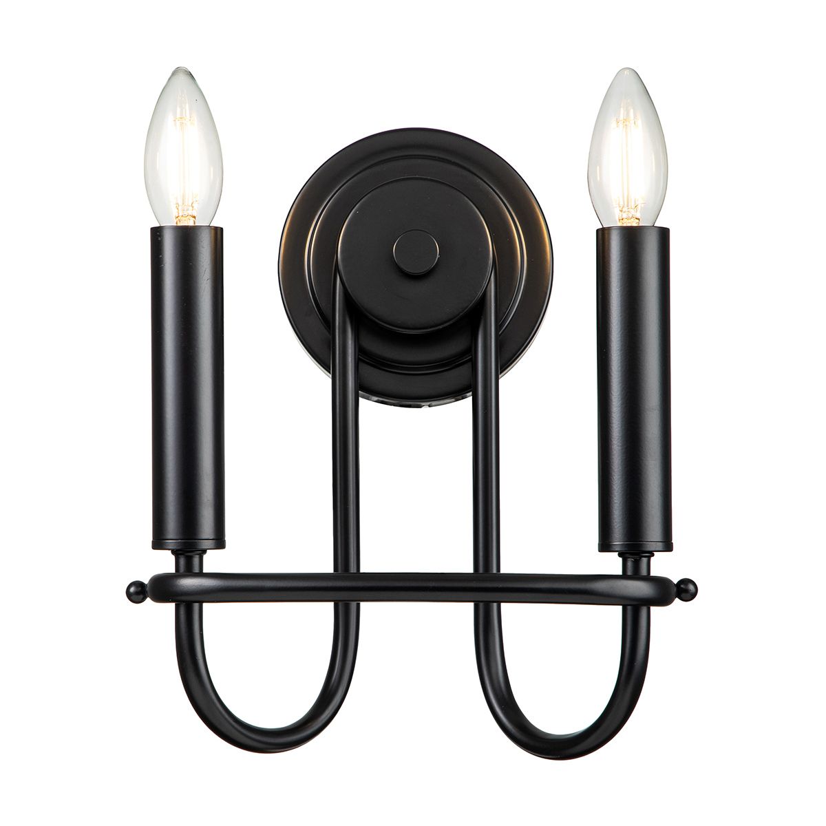 Kichler Capitol Hill 2 Light Wall Light - Black