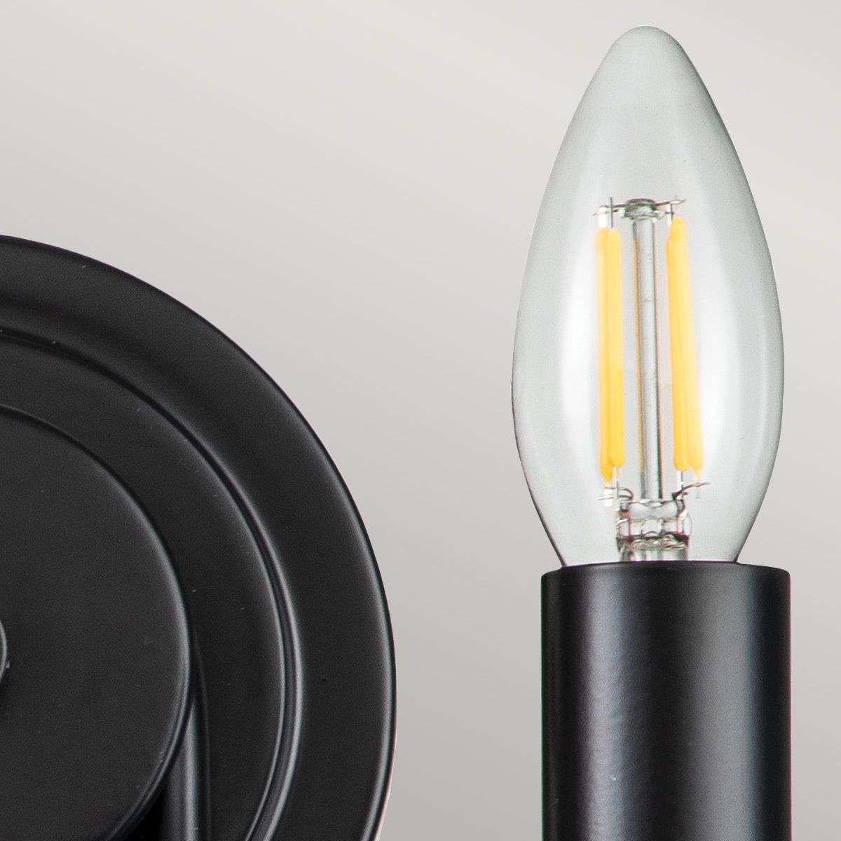 Kichler Capitol Hill 2 Light Wall Light - Black