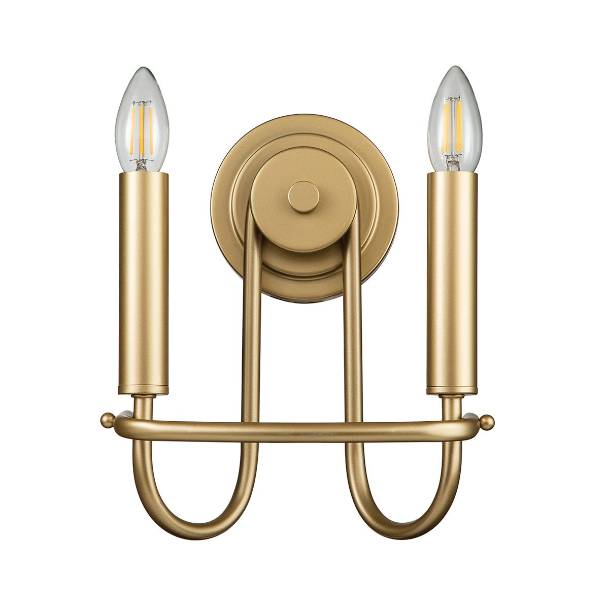 Kichler Capitol Hill 2 Light Wall Light - Painted Natural Brass