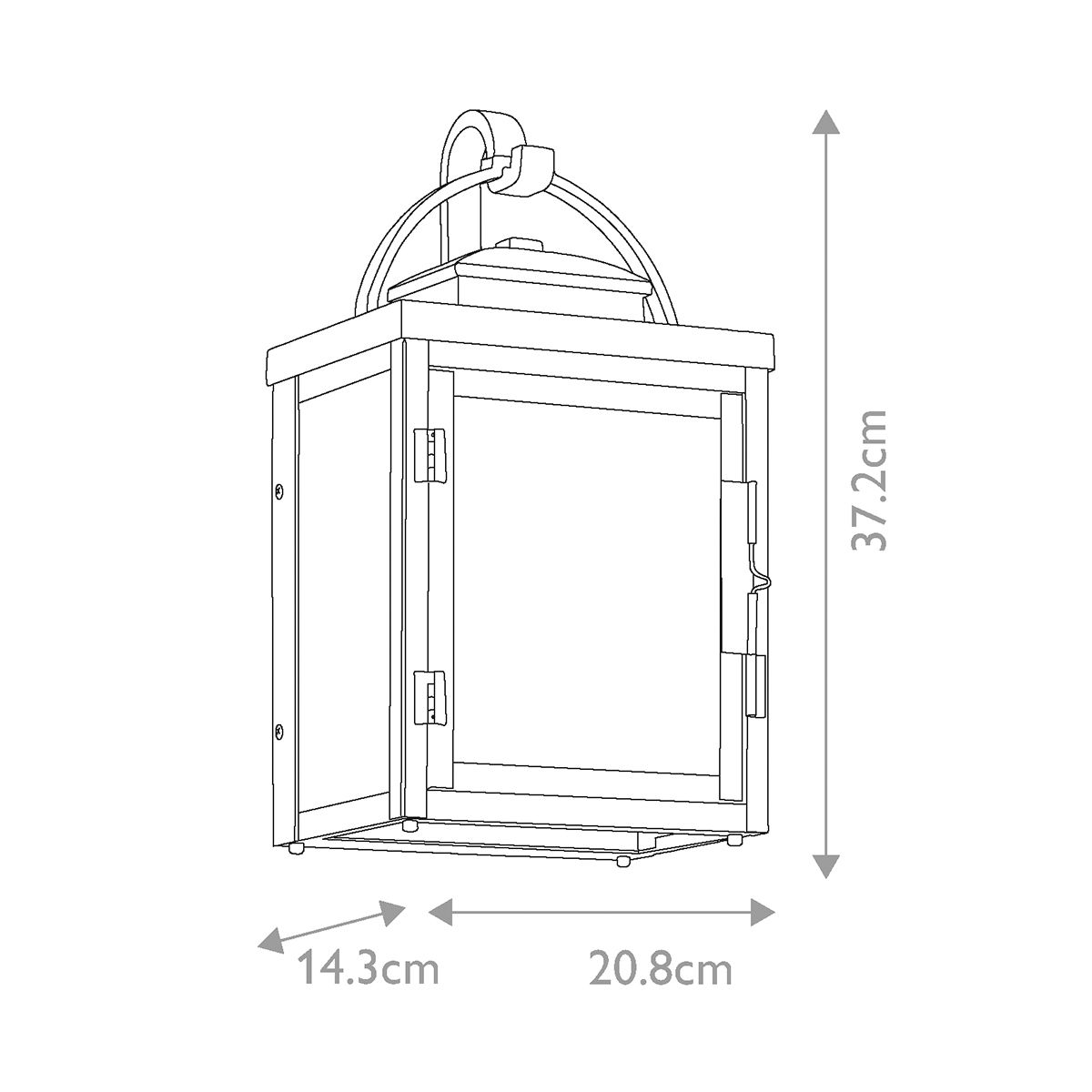 Kichler Carlson 2 Light Wall Lantern - Rubbed Bronze