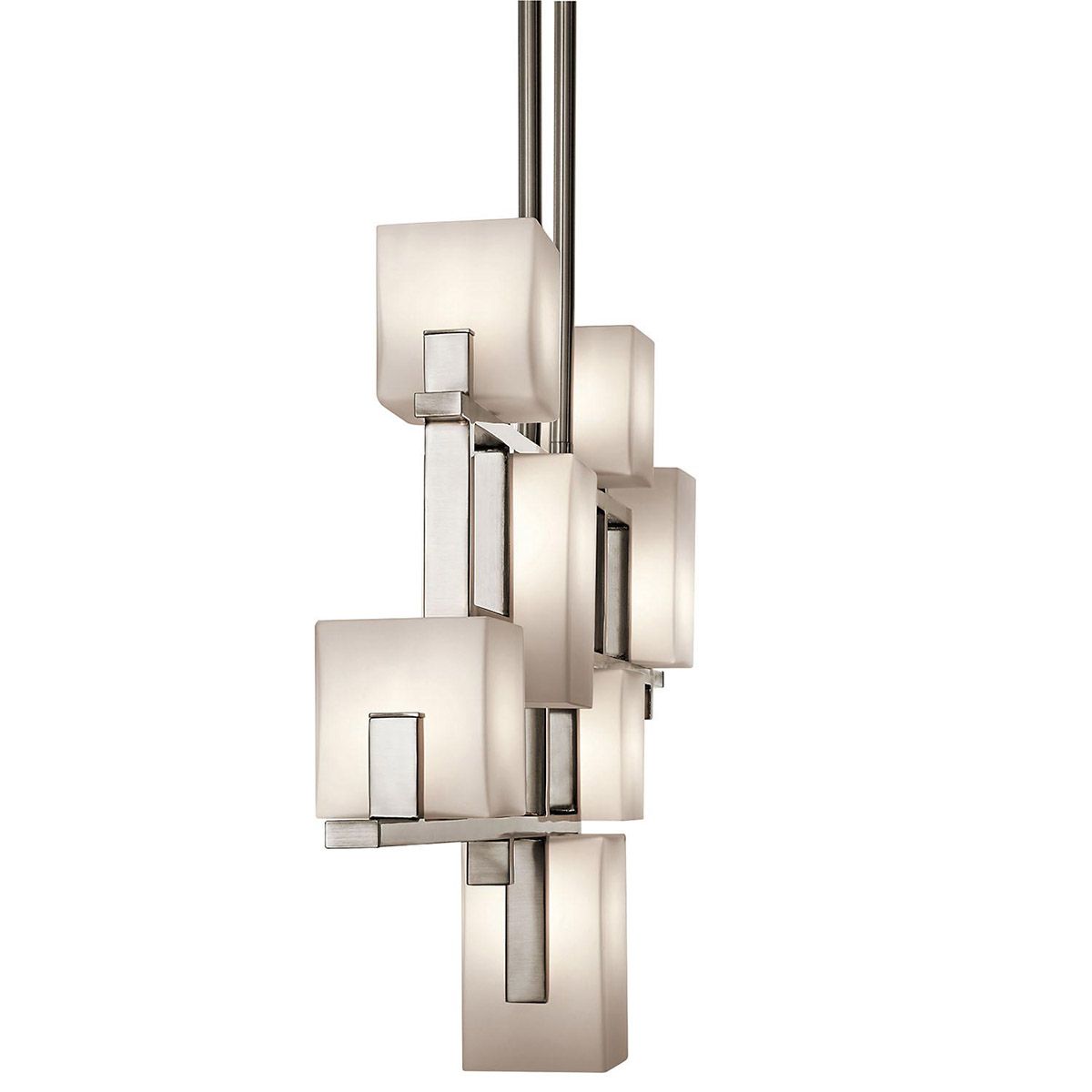 Kichler City Lights 7 Light Linear Chandelier - Classic Pewter