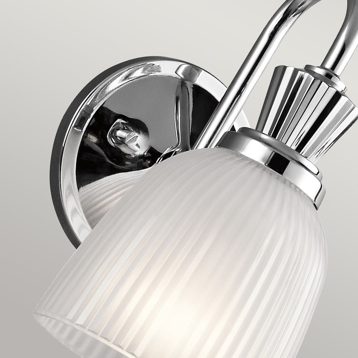 Kichler Cora Single Bathroom Wall Light - Polished Chrome