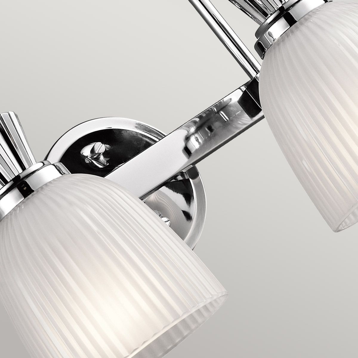 Kichler Cora 2 Light Bathroom Wall Light - Polished Chrome