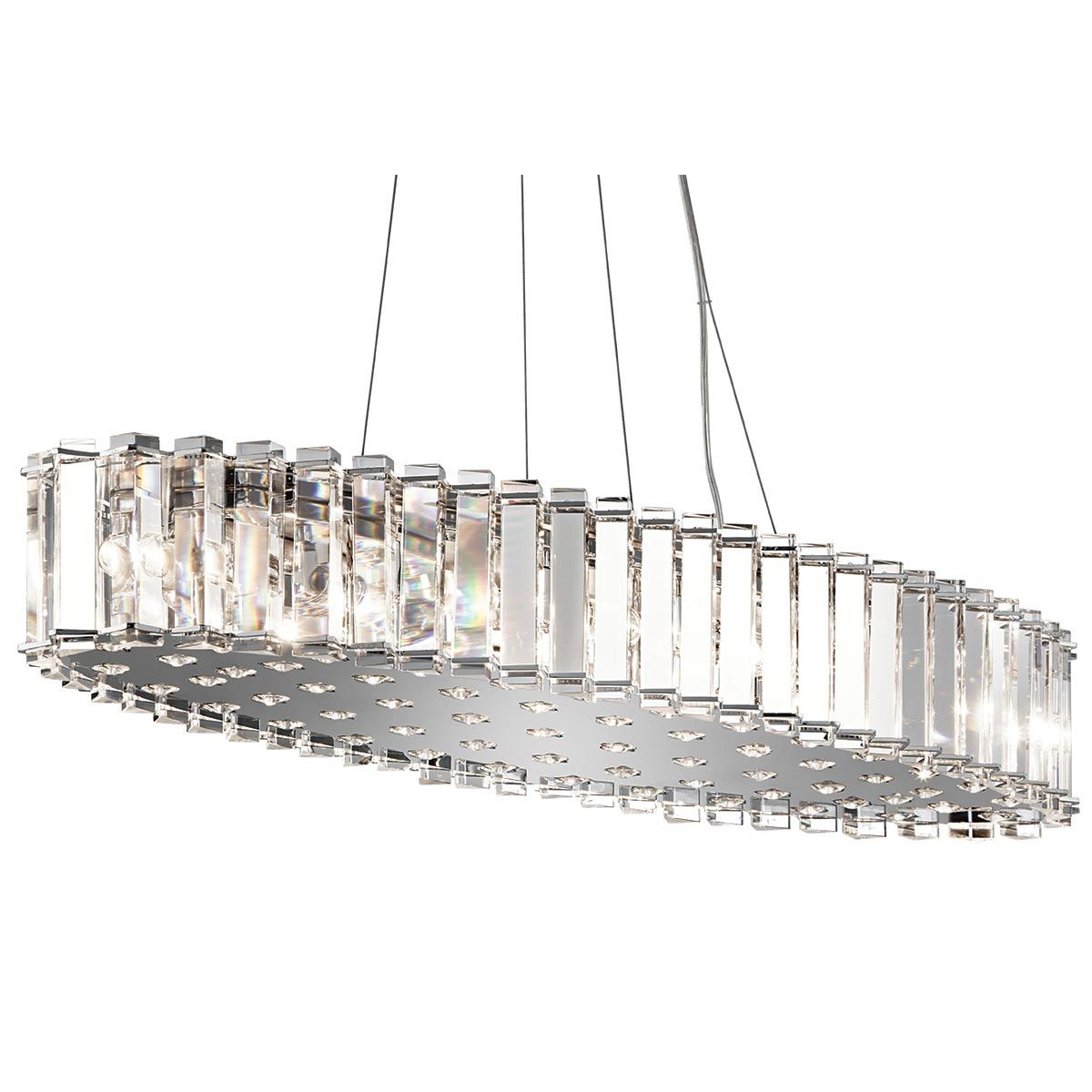 Kichler Crystal Skye 12 Light Bathroom Island Pendant - Chrome