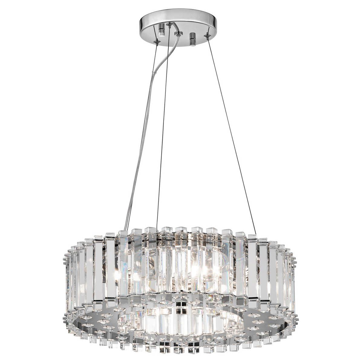 Kichler Crystal Skye 6 Light Bathroom Pendant - Chrome