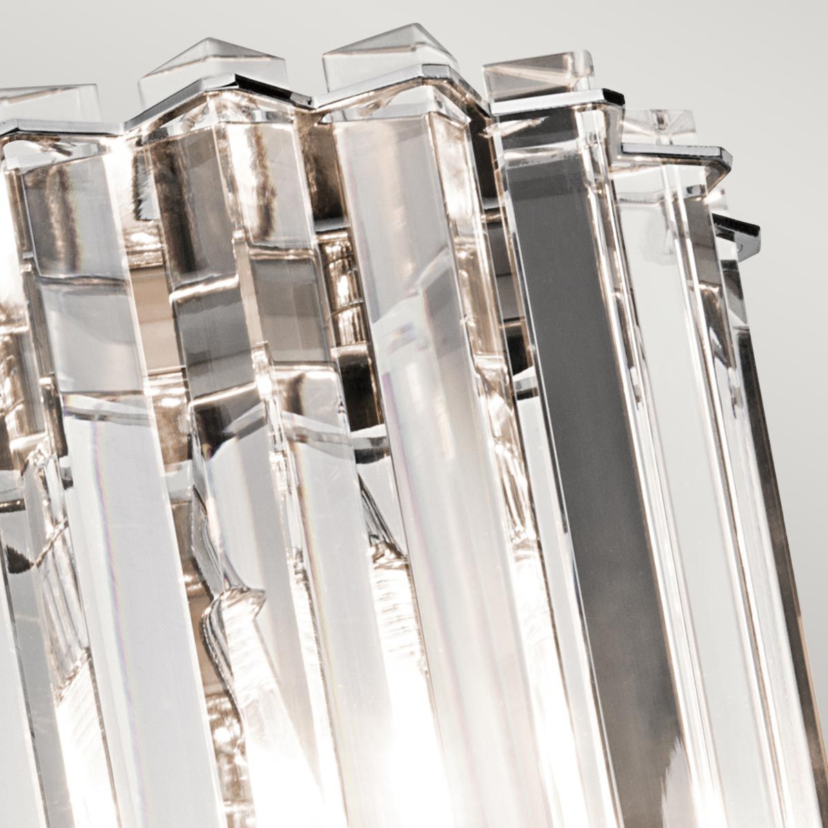 Kichler Crystal Skye 2 Light Bathroom Wall Light - Chrome
