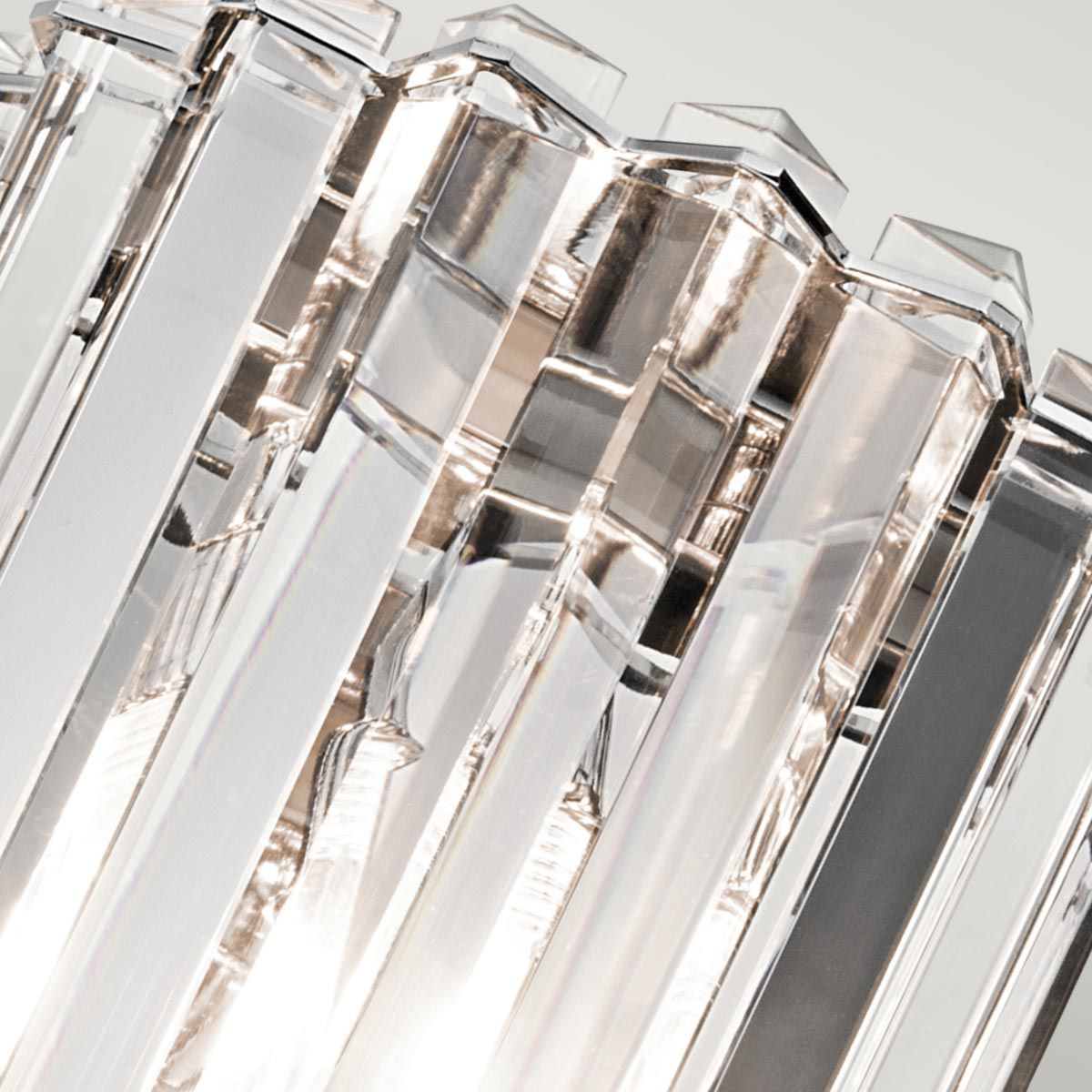 Kichler Crystal Skye 2 Light Bathroom Wall Light - Chrome