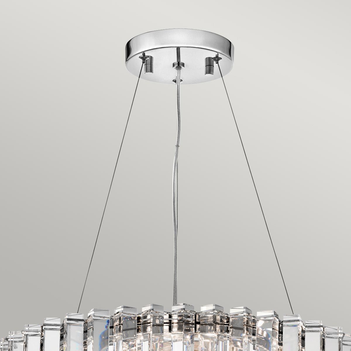 Kichler Crystal Skye 8 Light Bathroom Chandelier - Chrome