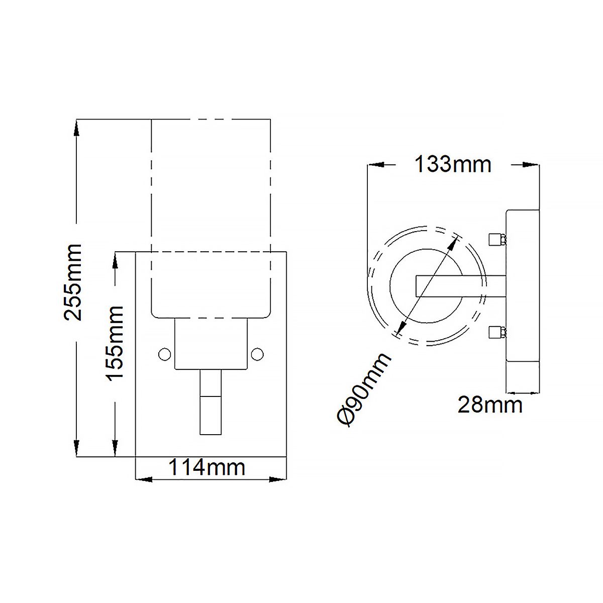 Kichler Deryn Single Wall Light - Natural Brass