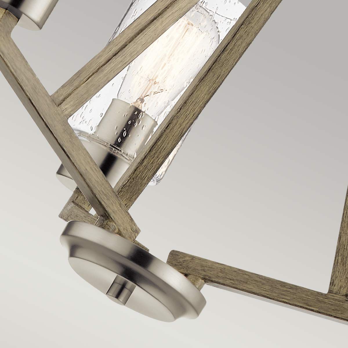 Kichler Deryn 3 Light Chandelier - Distressed Antique Grey