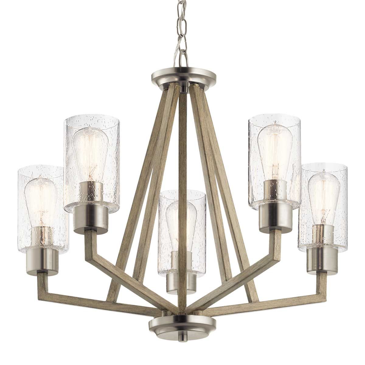Kichler Deryn 5 Light Chandelier - Distressed Antique Grey