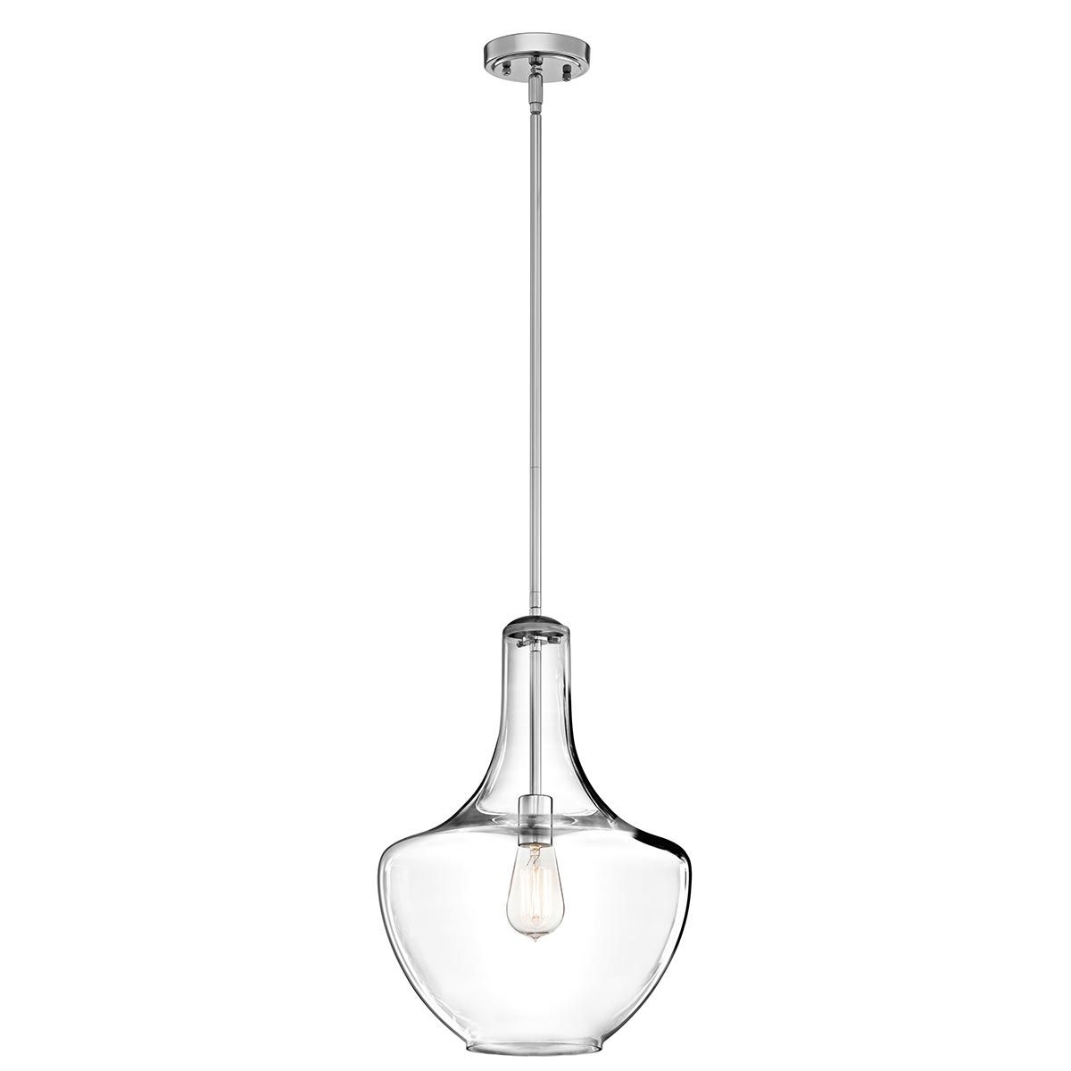 Kichler Everly Single Medium Pendant - Chrome
