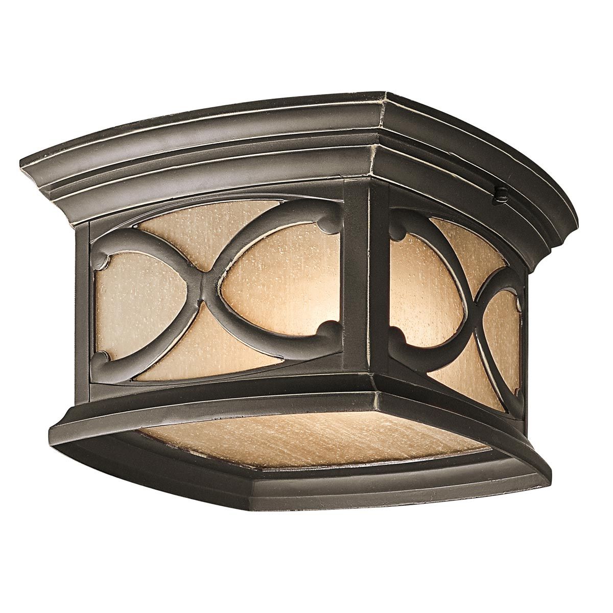 Kichler Franceasi 2 Light Flush Fitting - Olde Bronze