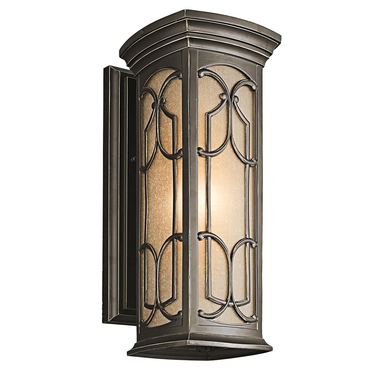 Kichler Franceasi Single Medium Wall Lantern - Olde Bronze