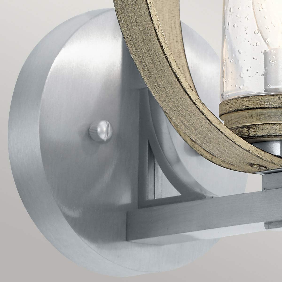 Kichler Grand Bank Single Outdoor Wall Light - Distressed Antique Grey