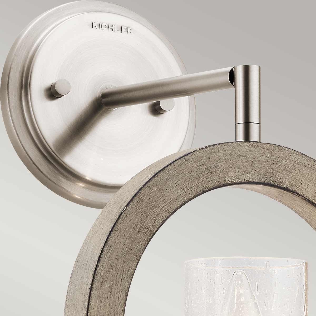 Kichler Grand Bank Wall Light / Mini-Pendant / Semi-Flush - Distressed Antique Grey