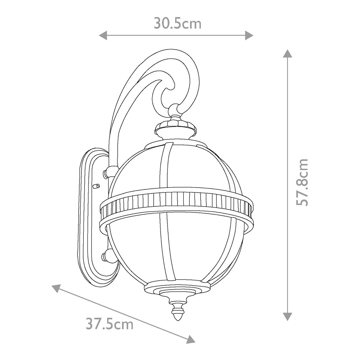 Kichler Halleron 3 Light Wall Lantern - Londonderry