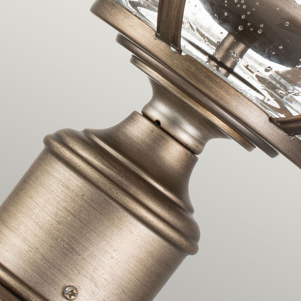 Kichler Halleron 3 Light Pedestal Lantern - Burnished Bronze