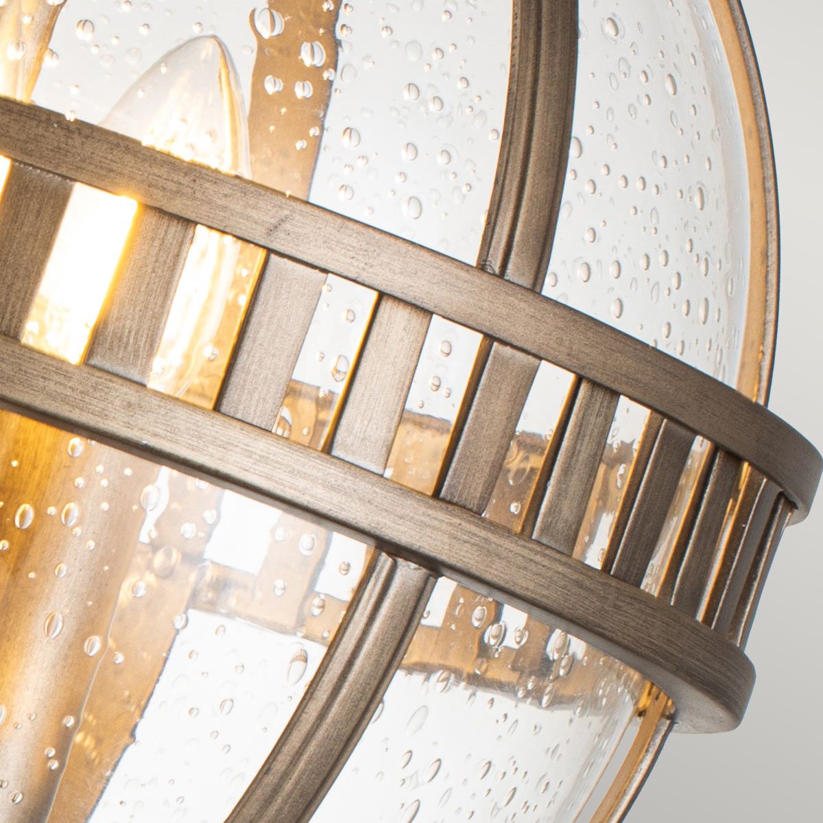 Kichler Halleron 3 Light Pedestal Lantern - Burnished Bronze