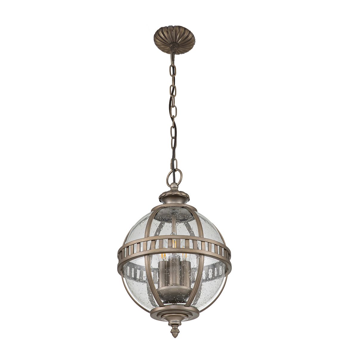 Kichler Halleron 3 Light Chain Lantern - Burnished Bronze