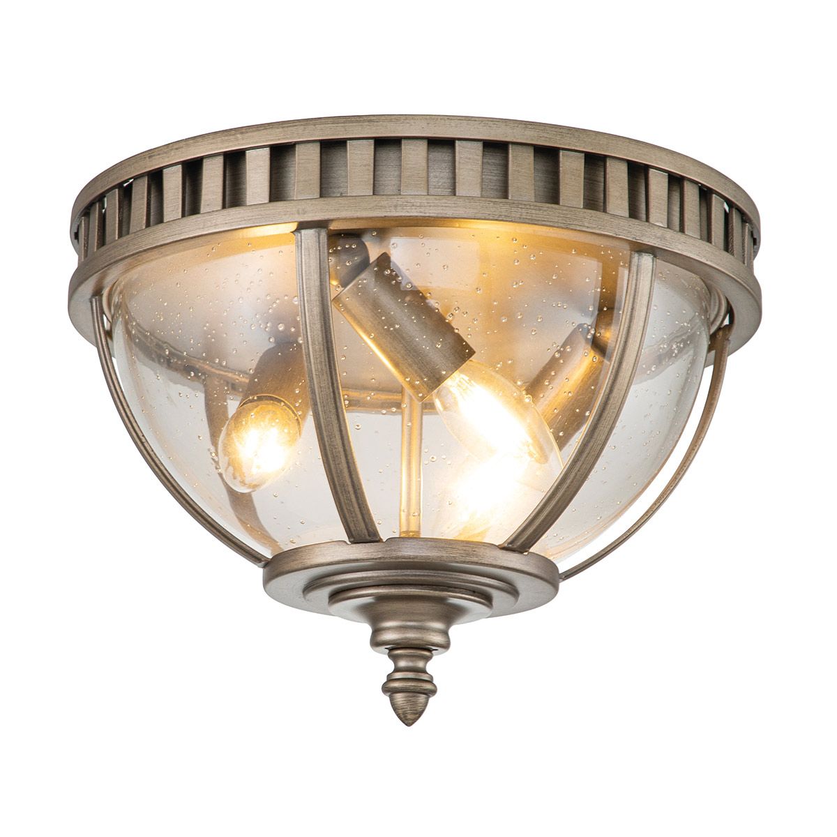 Kichler Halleron 3 Light Flush Fitting - Burnished Bronze