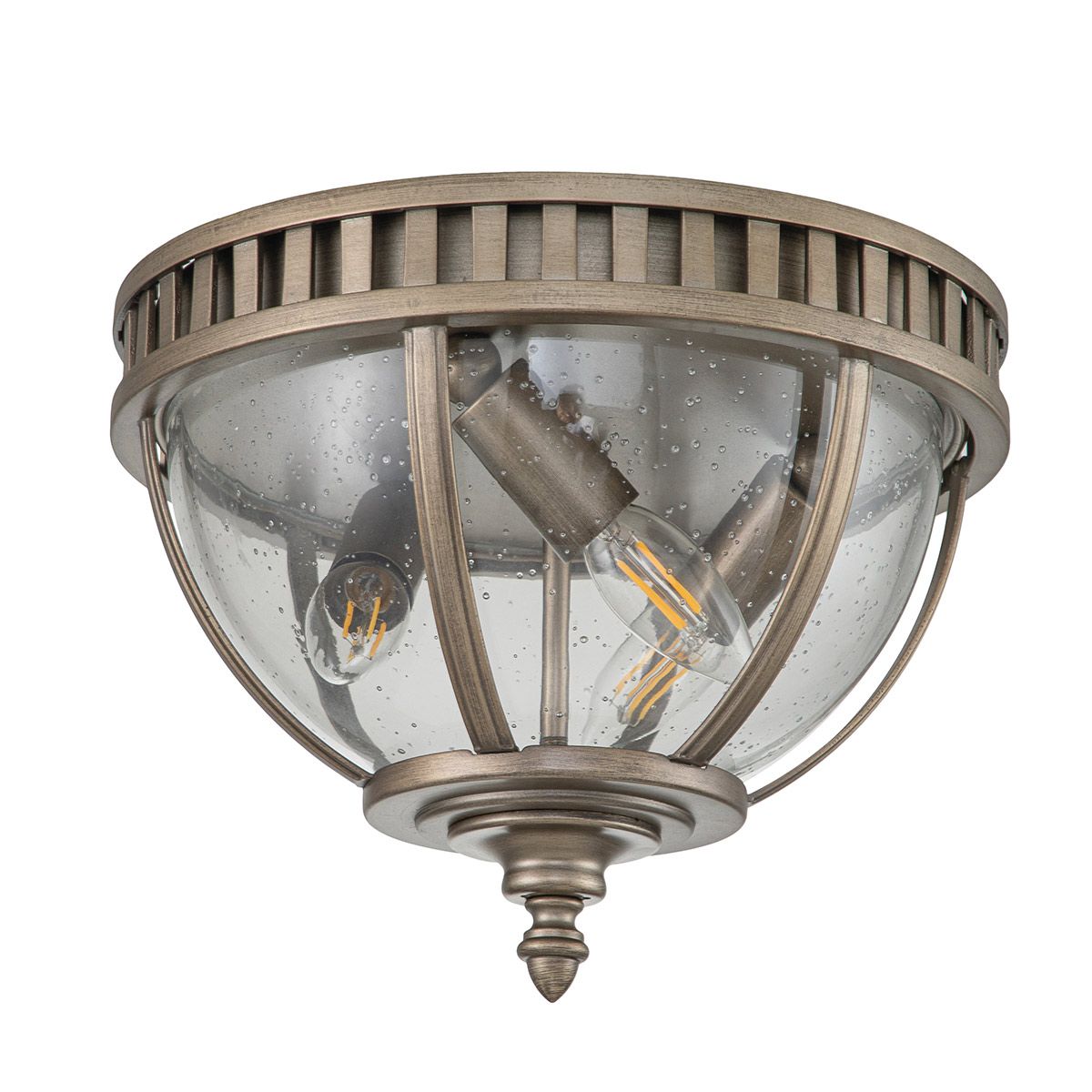 Kichler Halleron 3 Light Flush Fitting - Burnished Bronze
