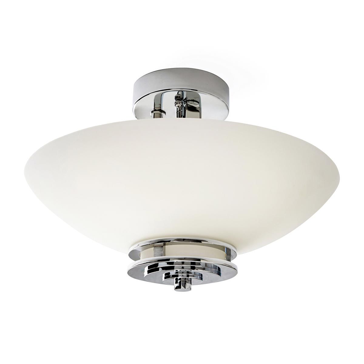 Kichler Hendrik 3 Light Bathroom Semi-Flush Fitting - Polished Chrome