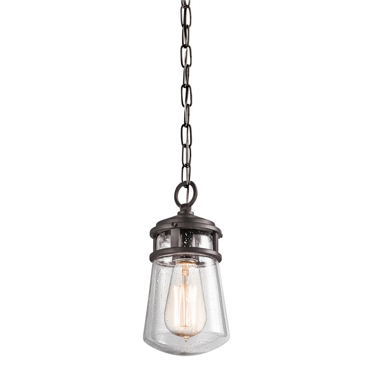 Kichler Lyndon Single Small Chain Lantern - Architectural Bronze