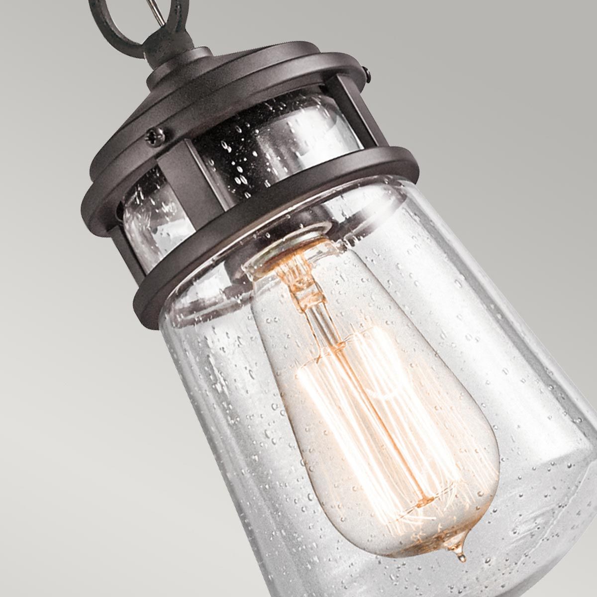 Kichler Lyndon Single Small Chain Lantern - Architectural Bronze