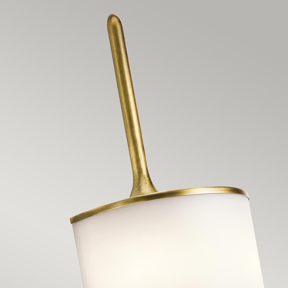 Kichler Mona 2 Light Large Bathroom Wall Light - Natural Brass