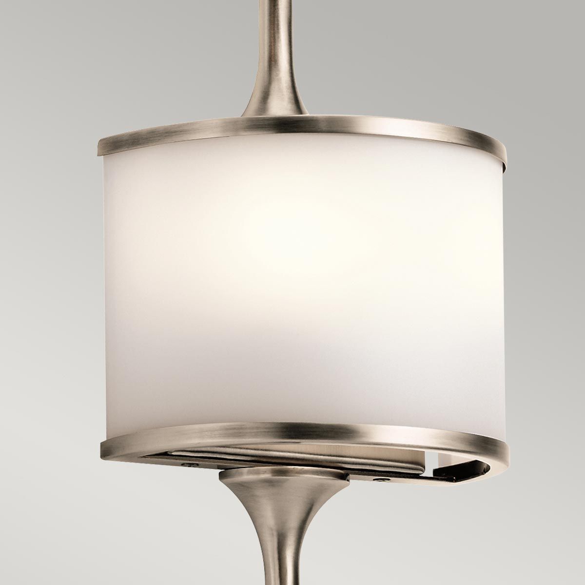 Kichler Mona 2 Light Small Bathroom Wall Light - Classic Pewter