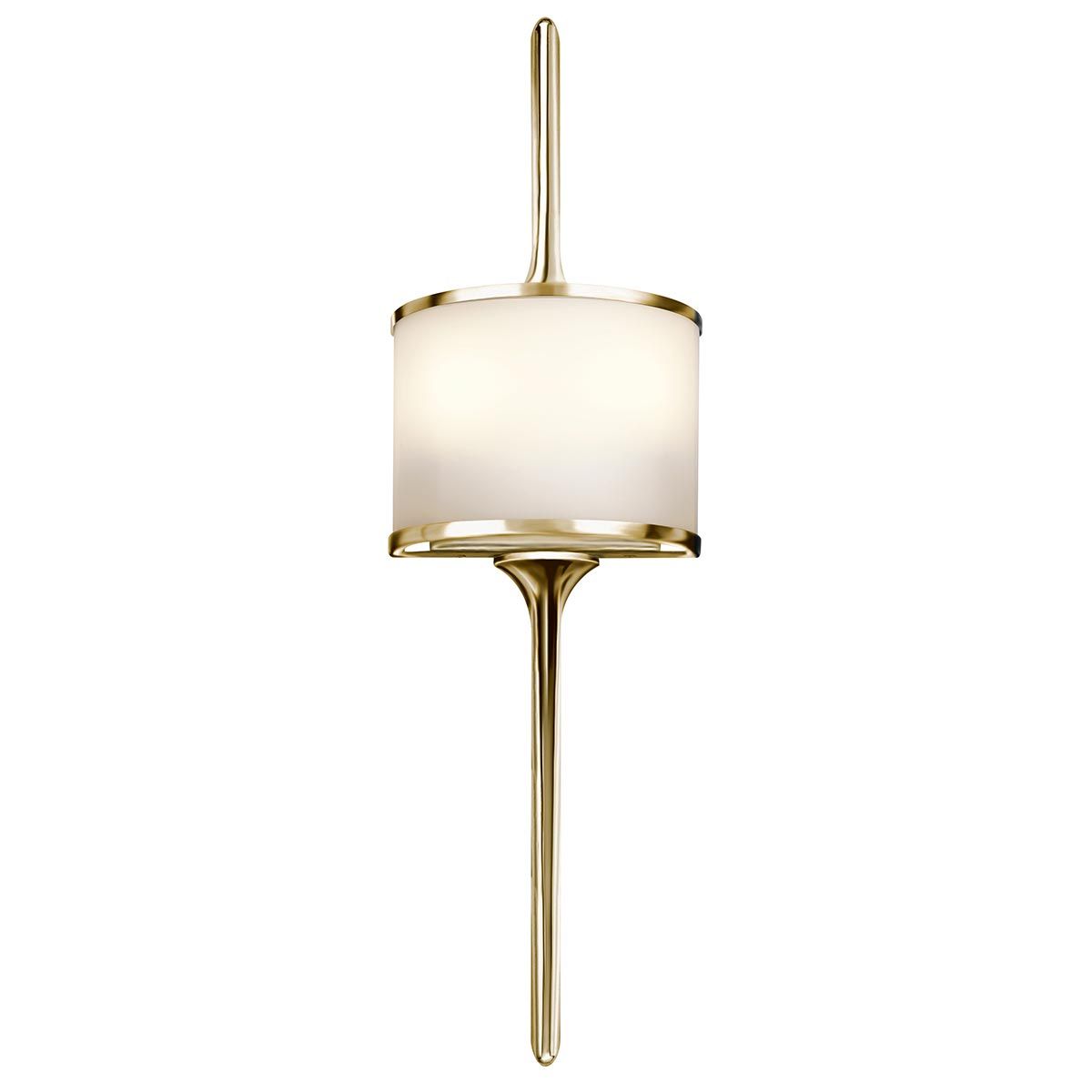 Kichler Mona 2 Light Small Bathroom Wall Light - Polished Brass