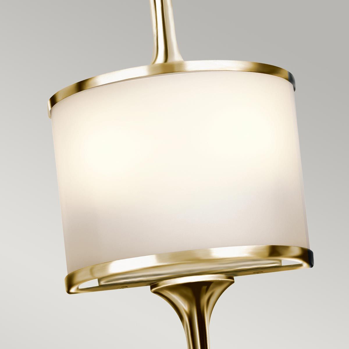 Kichler Mona 2 Light Small Bathroom Wall Light - Polished Brass
