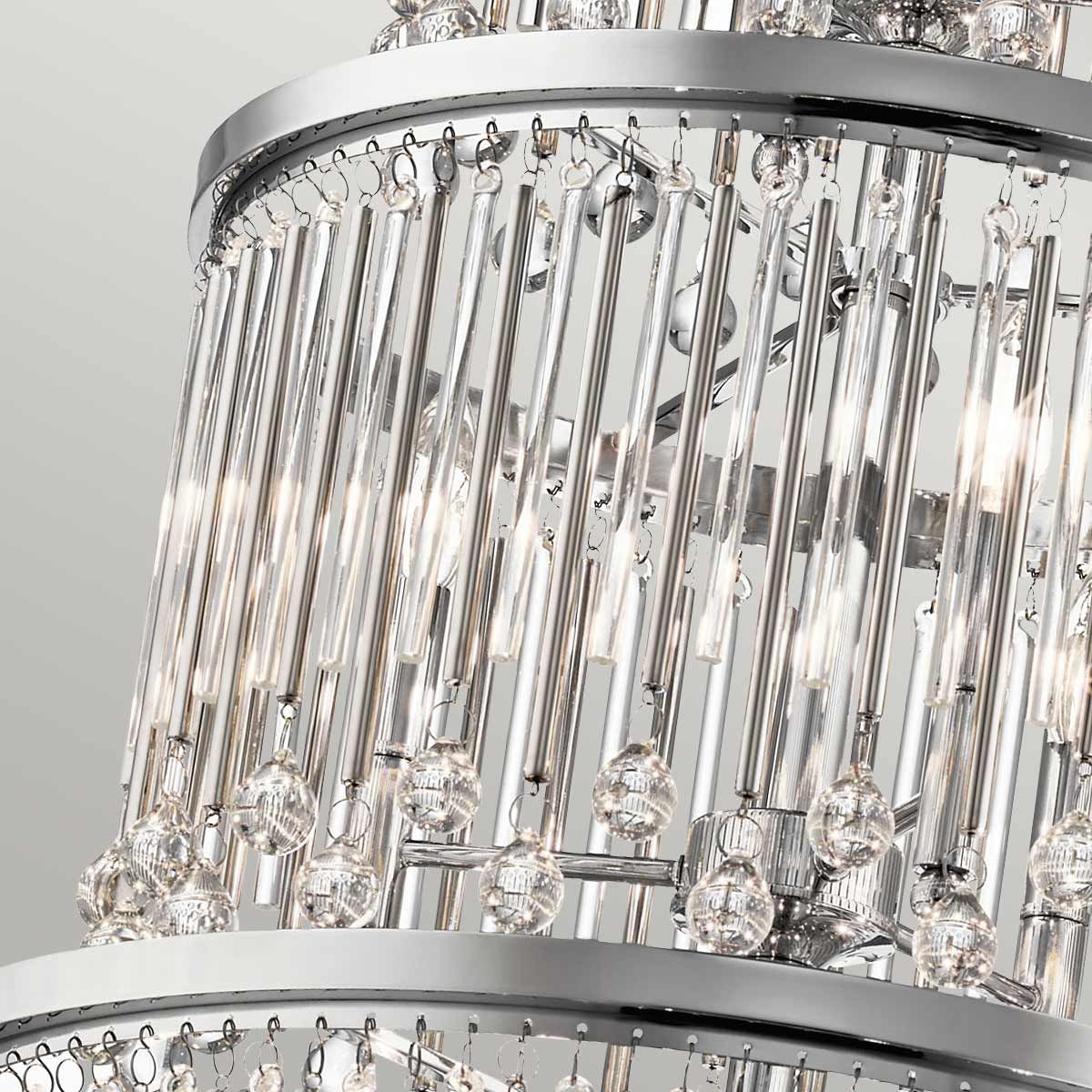 Kichler Piper 18 Light Chandelier / Pendant - Polished Chrome