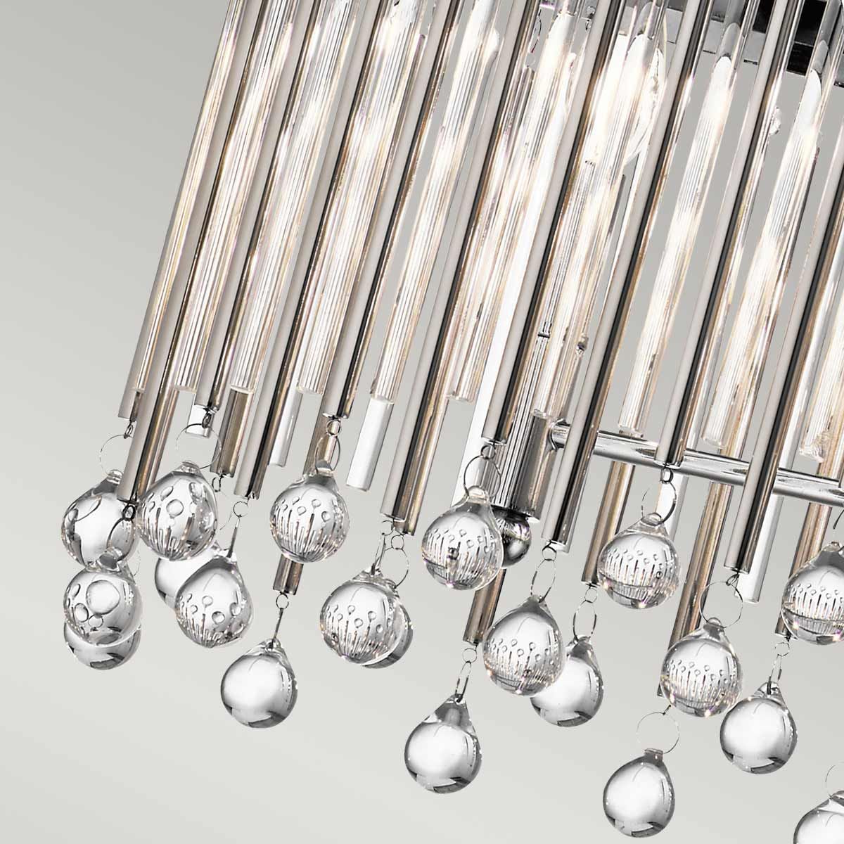 Kichler Piper 6 Light Oval Chandelier / Pendant - Polished Chrome